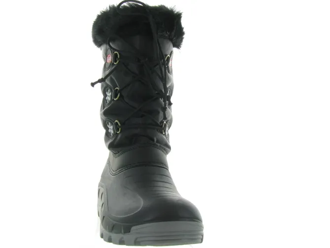 apres ski bottes fourrees - Bottes fourrées - junior garcon - Synthétique - Noir - Olang