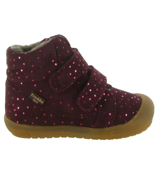 apres ski bottes fourrees - Bottes fourrées - bebe fille - Cuir - Bordeaux - Froddo