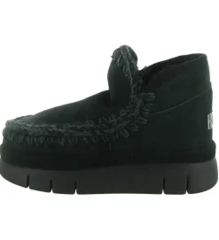 apres ski bottes fourrees - Bottine chaude - femme - Nubuck - Noir - Mou