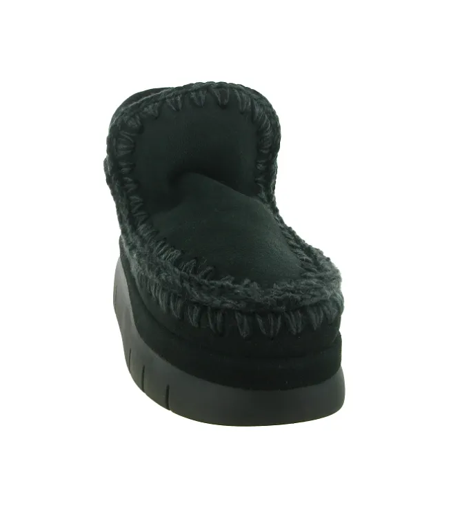 apres ski bottes fourrees - Bottine chaude - femme - Nubuck - Noir - Mou