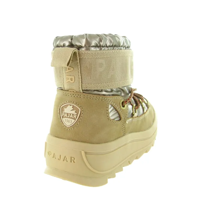 apres ski bottes fourrees - Bottes fourrées - junior fille - Nylon - Or - Pajar