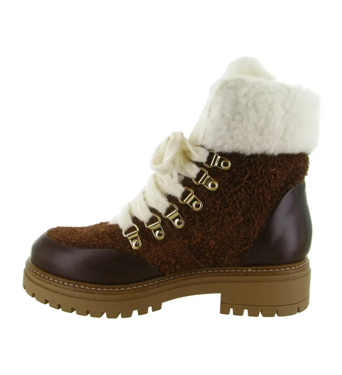apres ski bottes fourrees - Botte fourrée - femme - Cuir - Marron - Armando