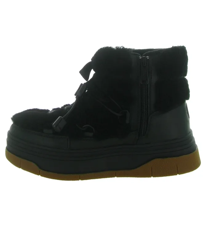 apres ski bottes fourrees - Bottine chaude - femme - Laine - Noir - Pajar