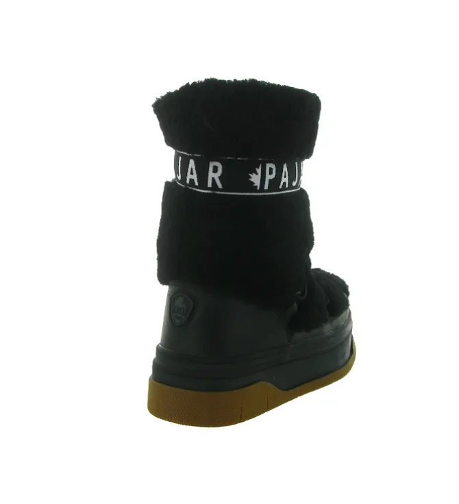 apres ski bottes fourrees - Bottine chaude - femme - Laine - Noir - Pajar