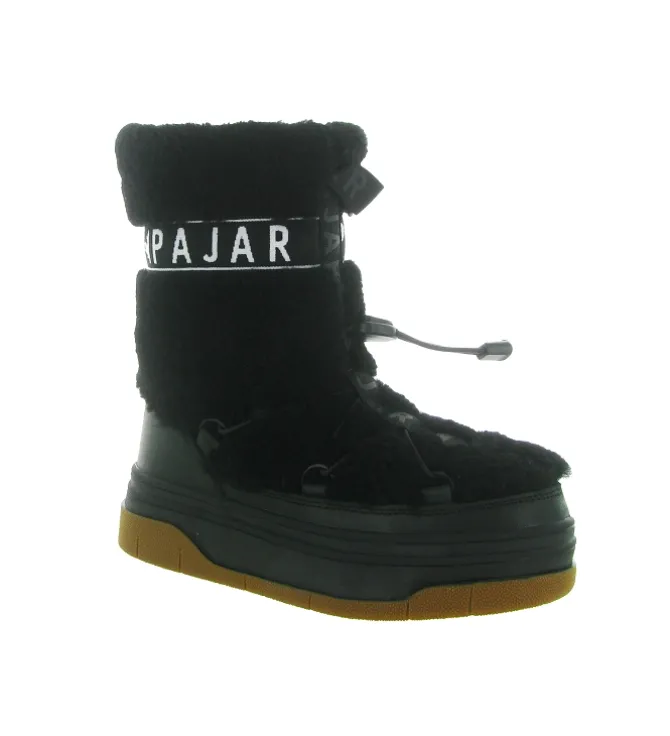 apres ski bottes fourrees - Bottine chaude - femme - Laine - Noir - Pajar