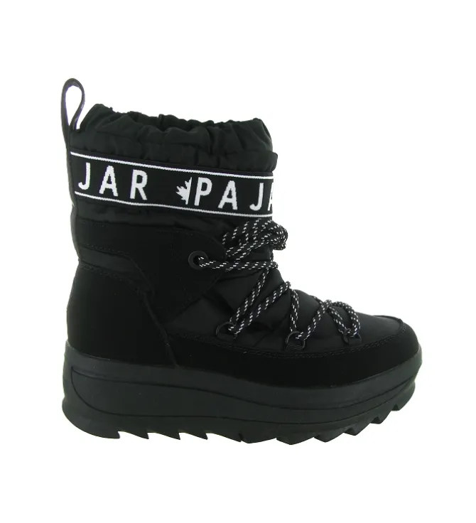 apres ski bottes fourrees - Bottine chaude - femme - Nylon - Noir - Pajar