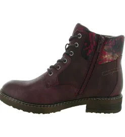 apres ski bottes fourrees - Bottine chaude - femme - Synthétique - Bordeaux - Rieker
