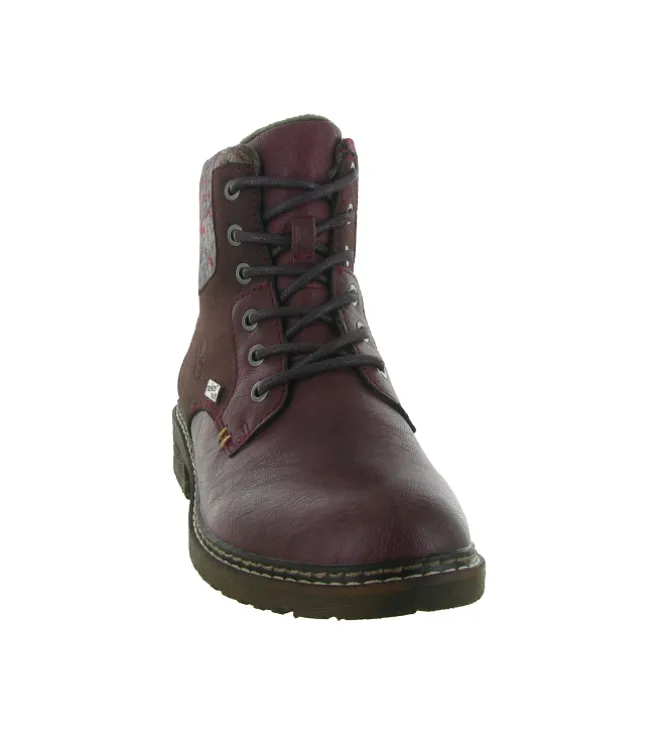 apres ski bottes fourrees - Bottine chaude - femme - Synthétique - Bordeaux - Rieker