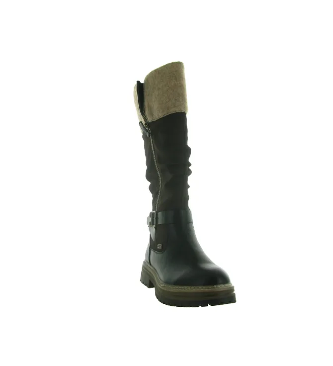 apres ski bottes fourrees - Botte fourrée - femme - Synthétique - Marron - Rieker