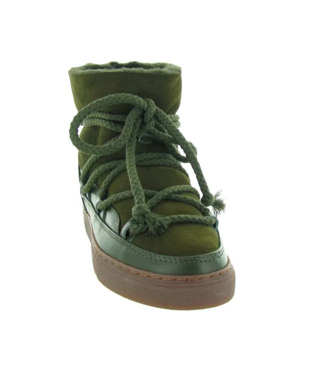 apres ski bottes fourrees - Bottine chaude - femme - Laine - Kaki - Inuikii