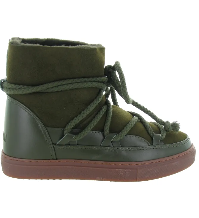 apres ski bottes fourrees - Bottine chaude - femme - Laine - Kaki - Inuikii