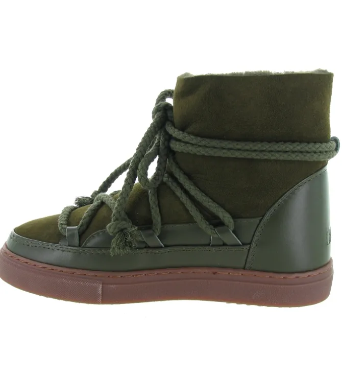 apres ski bottes fourrees - Bottine chaude - femme - Laine - Kaki - Inuikii