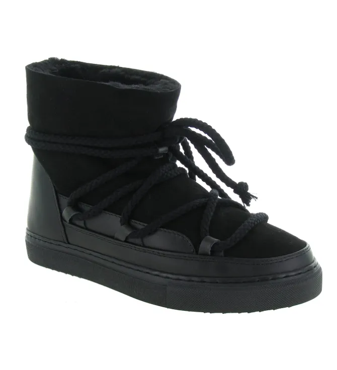 apres ski bottes fourrees - Bottine chaude - femme - Laine - Noir - Inuikii