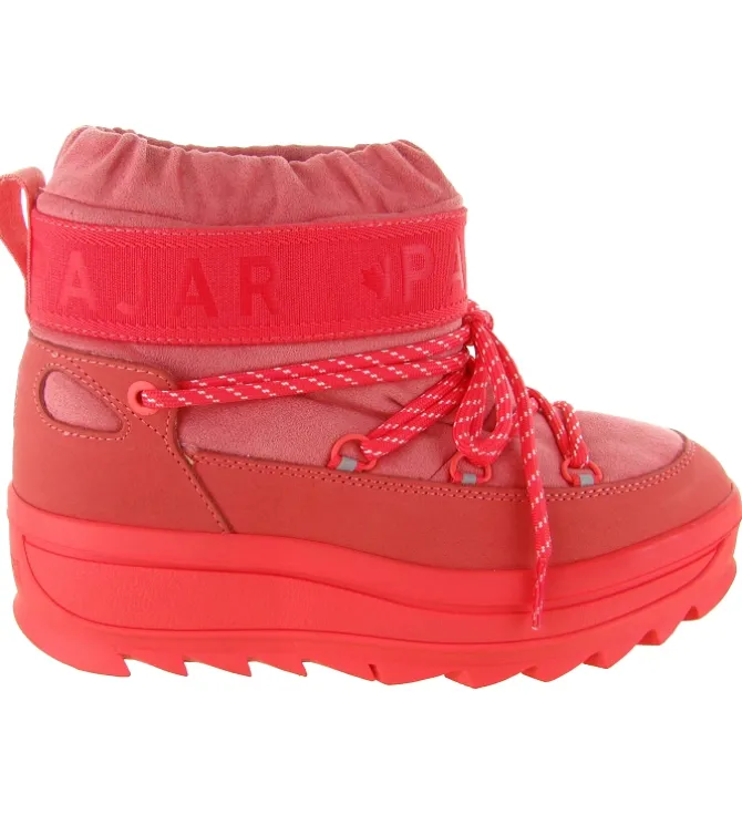apres ski bottes fourrees - Bottine chaude - femme - Nylon - Corail - Pajar