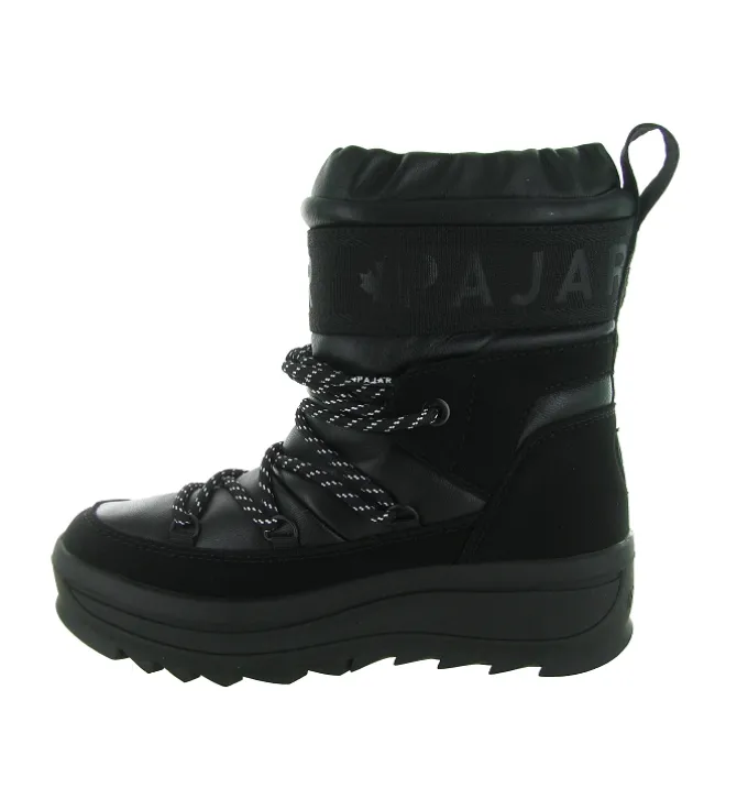 apres ski bottes fourrees - Bottine chaude - femme - Nylon - Noir - Pajar