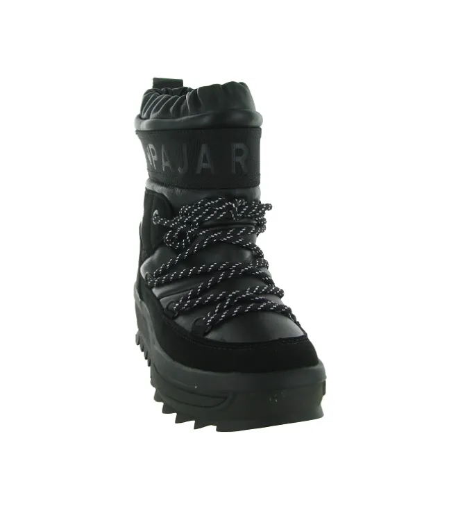 apres ski bottes fourrees - Bottine chaude - femme - Nylon - Noir - Pajar