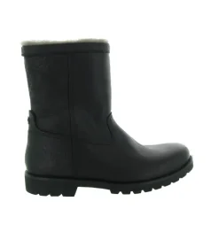 apres ski bottes fourrees - Bottes de neige - homme - Cuir - Noir - Panama jack