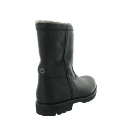 apres ski bottes fourrees - Bottes de neige - homme - Cuir - Noir - Panama jack