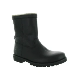 apres ski bottes fourrees - Bottes de neige - homme - Cuir - Noir - Panama jack