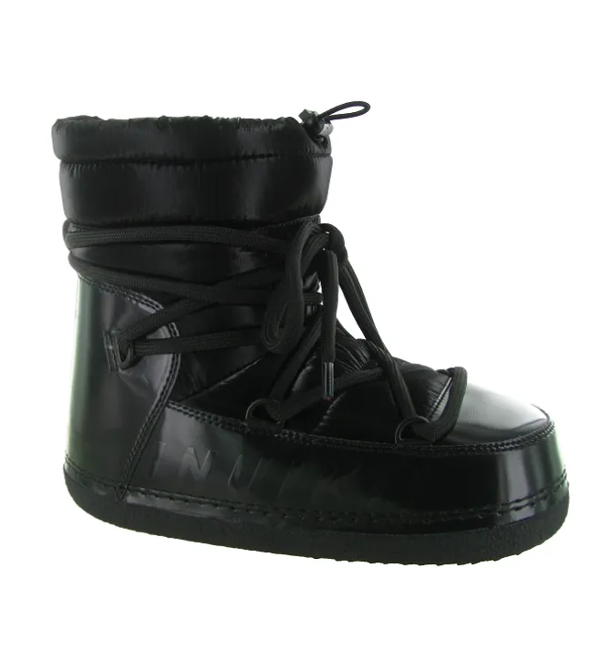 apres ski bottes fourrees - Botte de neige - femme - Nylon - Noir - Inuikii