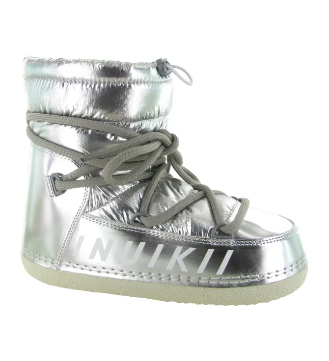 apres ski bottes fourrees - Botte de neige - femme - Nylon - Argent - Inuikii