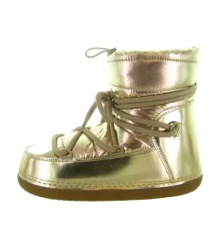 apres ski bottes fourrees - Botte de neige - femme - Nylon - Or - Inuikii