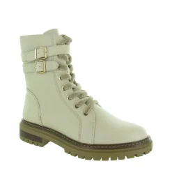apres ski bottes fourrees - Botte de neige - femme - Cuir - Blanc - Regarde le ciel...