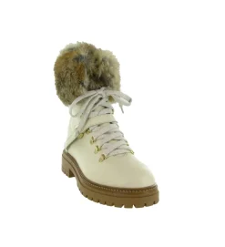 apres ski bottes fourrees - Bottine chaude - femme - Cuir - Beige - Armando