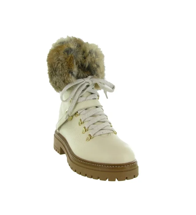 apres ski bottes fourrees - Bottine chaude - femme - Cuir - Beige - Armando
