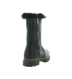 apres ski bottes fourrees - Botte fourrée - femme - Cuir - Noir - La thuile