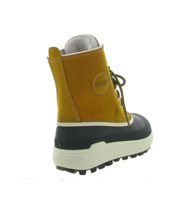 apres ski bottes fourrees - Bottine chaude - femme - Cuir - Jaune - Olang