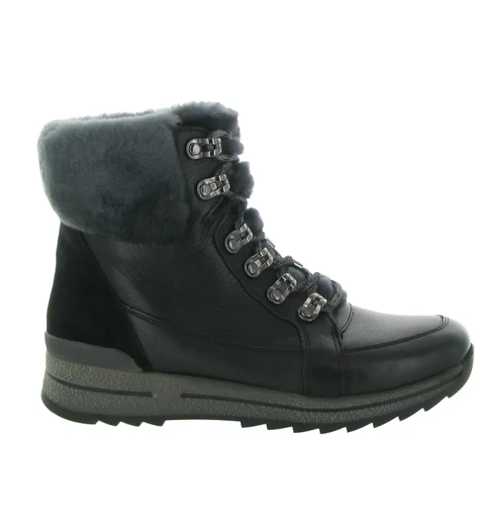 apres ski bottes fourrees - Bottine chaude - femme - Nubuck - Noir - Ara
