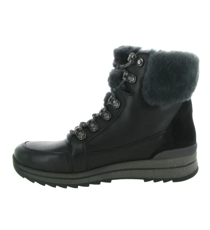 apres ski bottes fourrees - Bottine chaude - femme - Nubuck - Noir - Ara