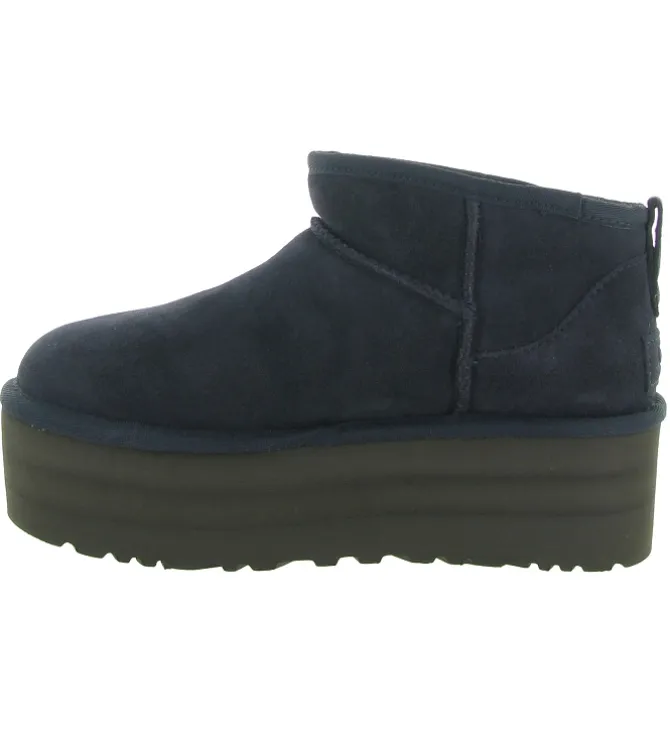 apres ski bottes fourrees - Bottine chaude - femme - Nubuck - Bleu Marine - Ugg australia
