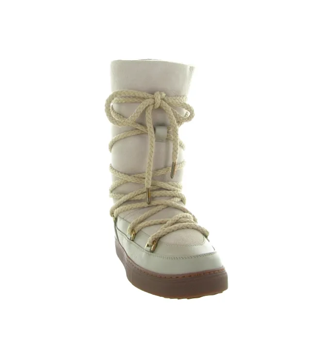 apres ski bottes fourrees - Bottine chaude - femme - Nubuck - Beige - Inuikii