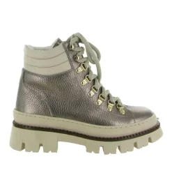 apres ski bottes fourrees - Chaussure neige - femme - Cuir - Argent - Armando