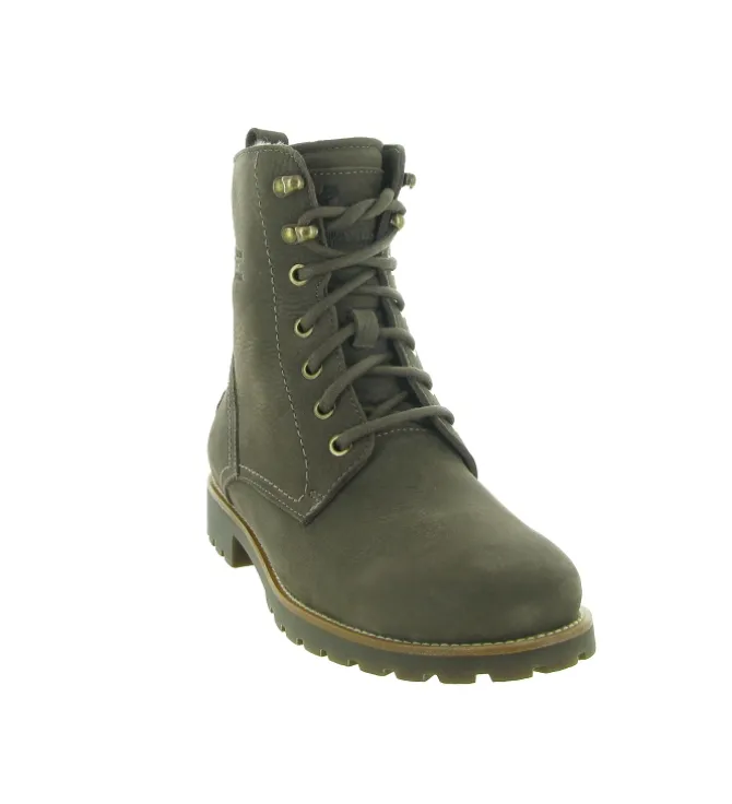 apres ski bottes fourrees - Chaussure neige - femme - Cuir - Taupe - Panama jack