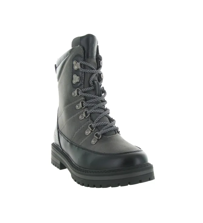 apres ski bottes fourrees - Chaussure neige - femme - Synthétique - Noir - Kimberfeel