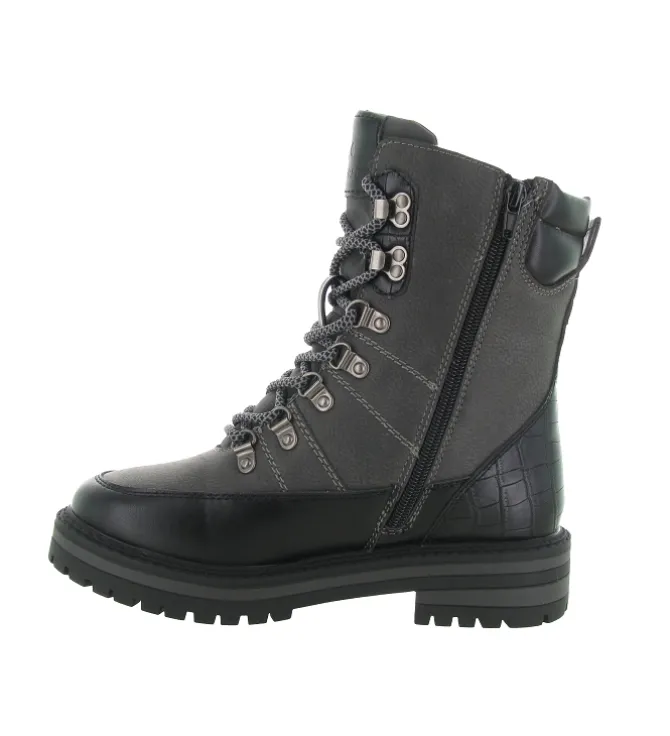 apres ski bottes fourrees - Chaussure neige - femme - Synthétique - Noir - Kimberfeel