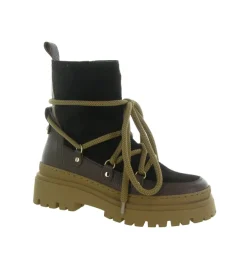 apres ski bottes fourrees - Chaussure neige - femme - Nubuck - Marron - Armando
