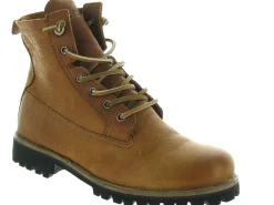 apres ski bottes fourrees - Chaussure neige - femme - Cuir - Chestnut - Black stone