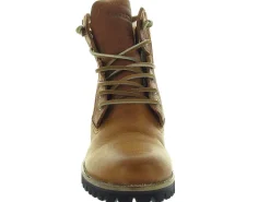 apres ski bottes fourrees - Chaussure neige - femme - Cuir - Chestnut - Black stone