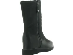 apres ski bottes fourrees - Chaussure neige - femme - Nubuck - Noir - Euroesse