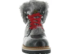 apres ski bottes fourrees - Chaussure neige - femme - Cuir - Noir - La thuile