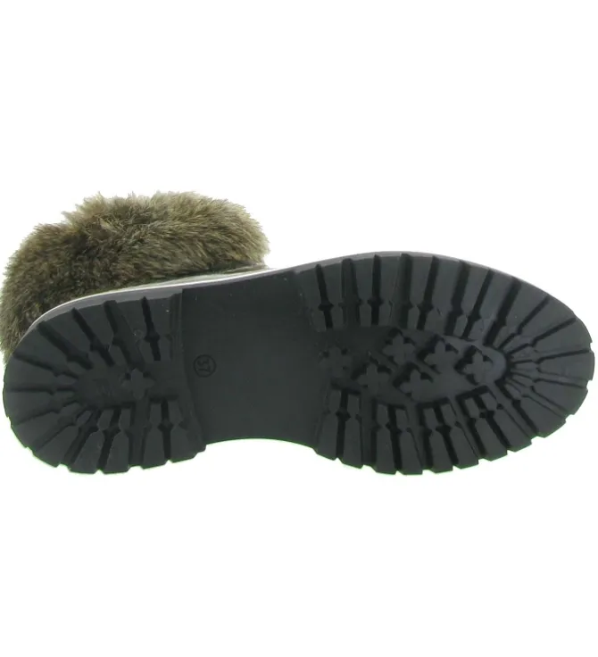 apres ski bottes fourrees - Chaussure neige - femme - Cuir - Bronze - La thuile