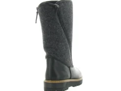 apres ski bottes fourrees - Chaussure neige - femme - Nubuck - Noir - La thuile