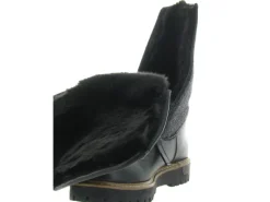 apres ski bottes fourrees - Chaussure neige - femme - Nubuck - Noir - La thuile