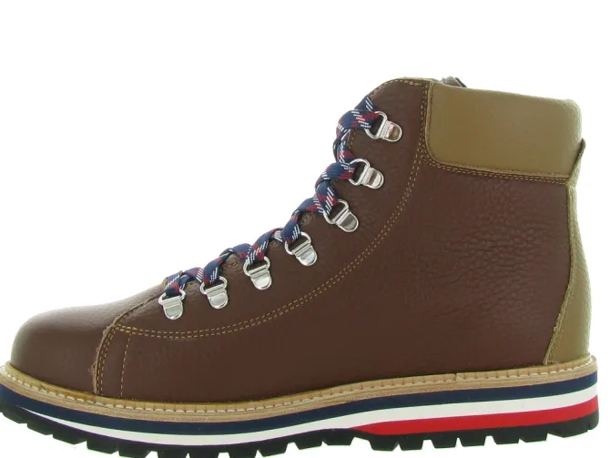 apres ski bottes fourrees - Chaussures neige - homme - Cuir - Marron - Oscar