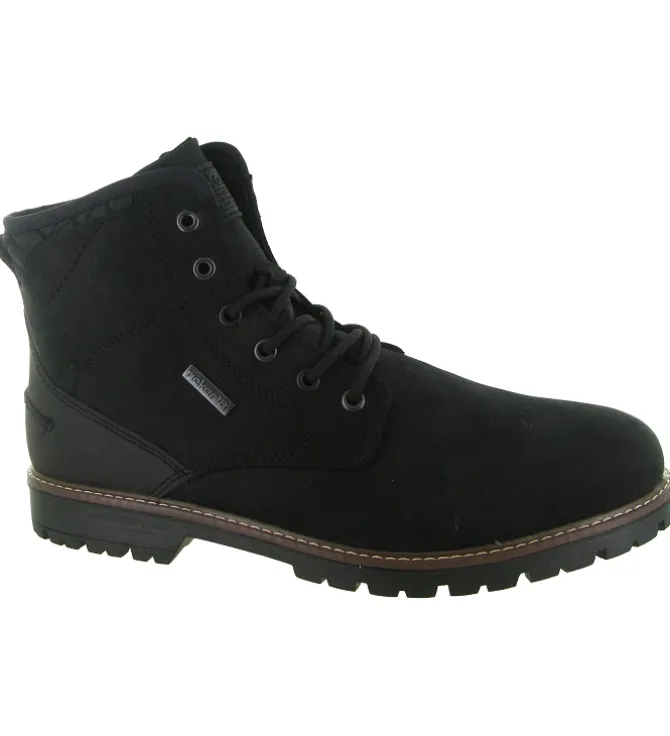 apres ski bottes fourrees - Chaussures neige - homme - Cuir - Noir - Rieker