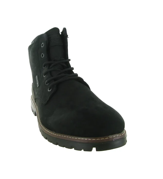 apres ski bottes fourrees - Chaussures neige - homme - Cuir - Noir - Rieker